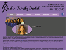 Tablet Screenshot of oberlinfamilydental.com